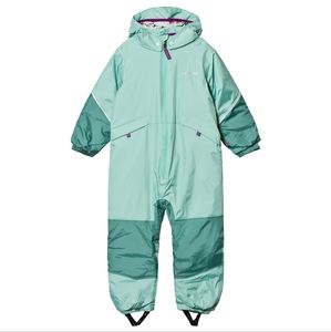 Patagonia Mint Green Baby Snow Pile Snow Suit